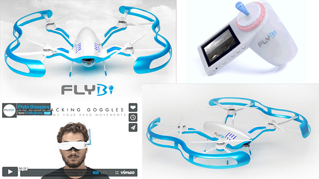 Квадрокоптер с очками виртуальной реальности марки FLYBi 